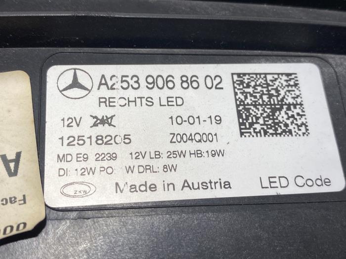 Faro Derecho Led Mercedes GLC W253 Nuevo - A2539068602