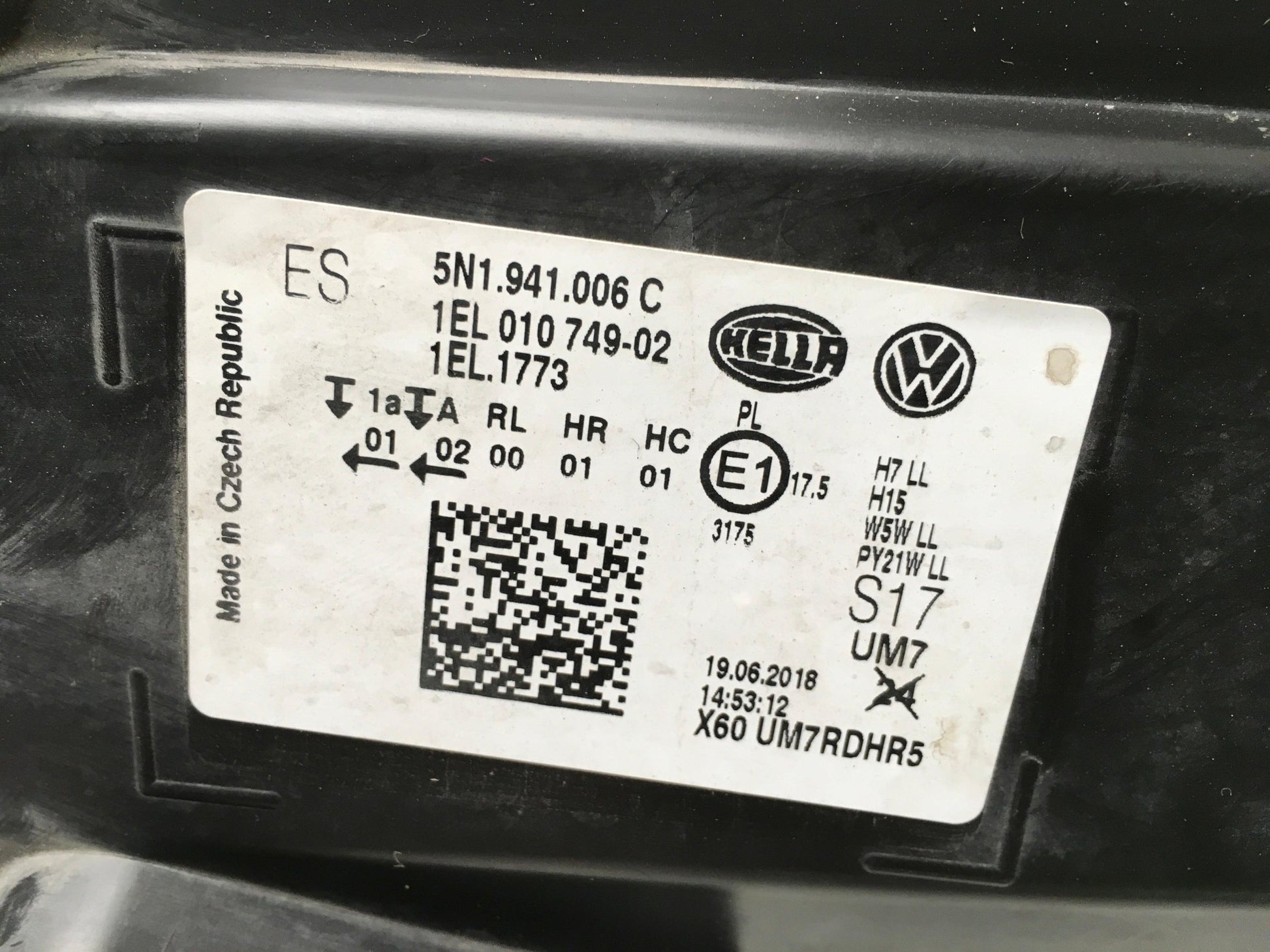 Faro derecho VW Tiguan 5N - 5N1941006C