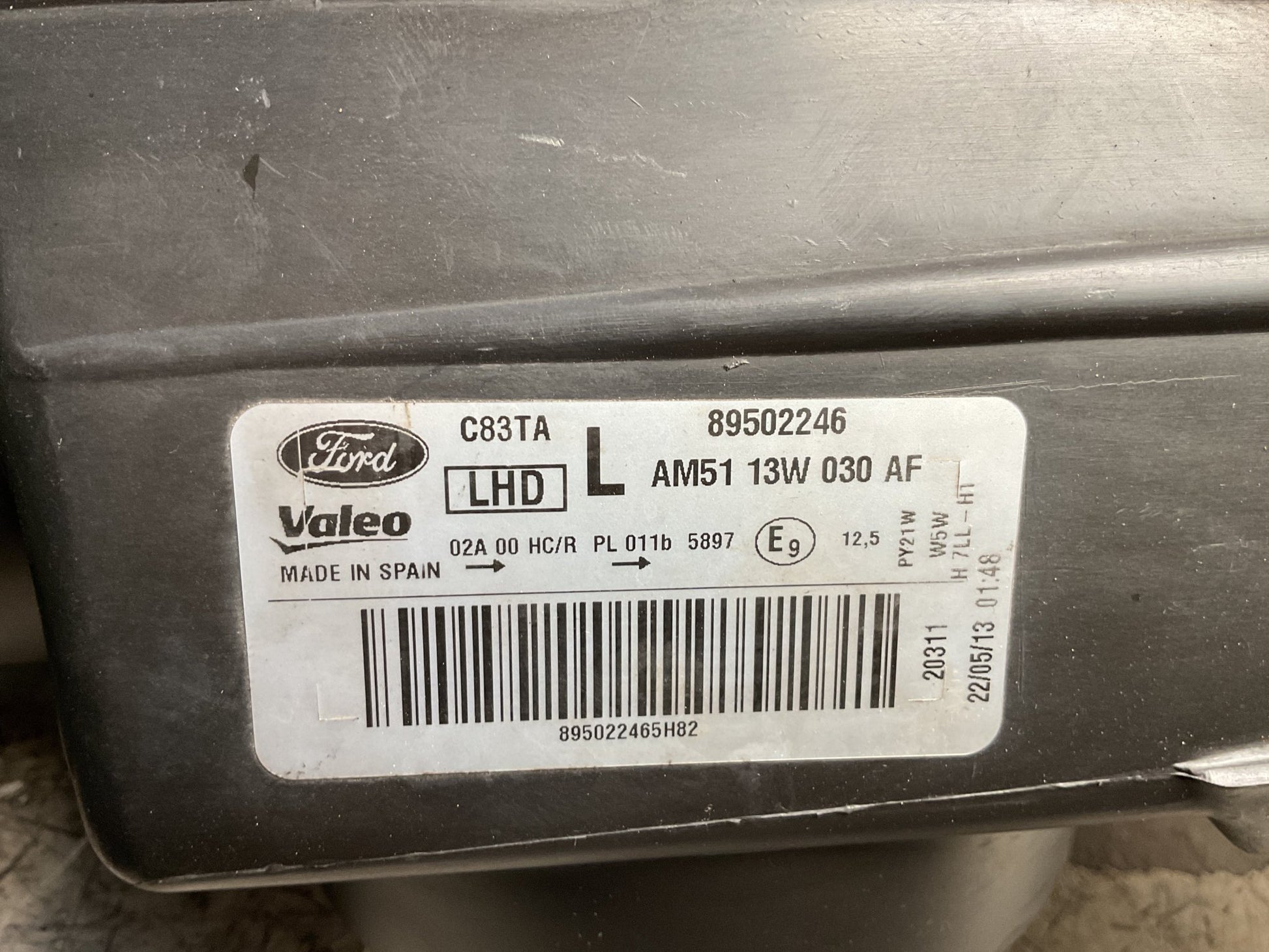 Faro izq Ford C - Max 2010 - 2019 - AM5113W030AF