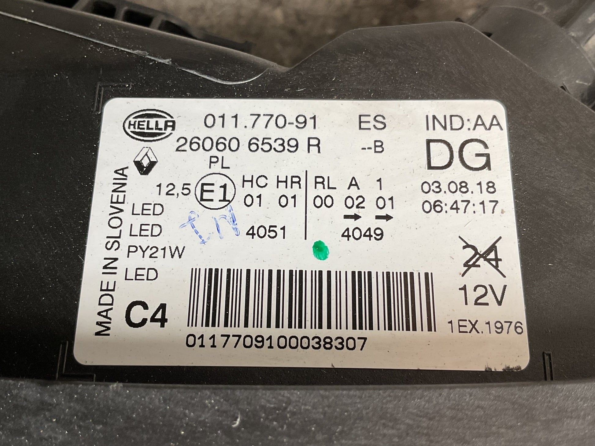 Faro izq Renault Kadjar 2019 - 2024 - 260606539R