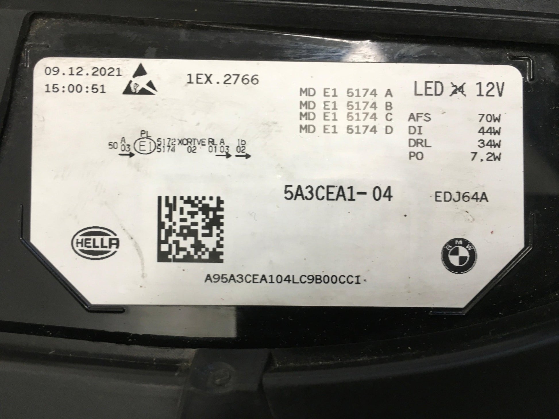 Faro izquierdo BMW iX I20 - 5A3CEA1