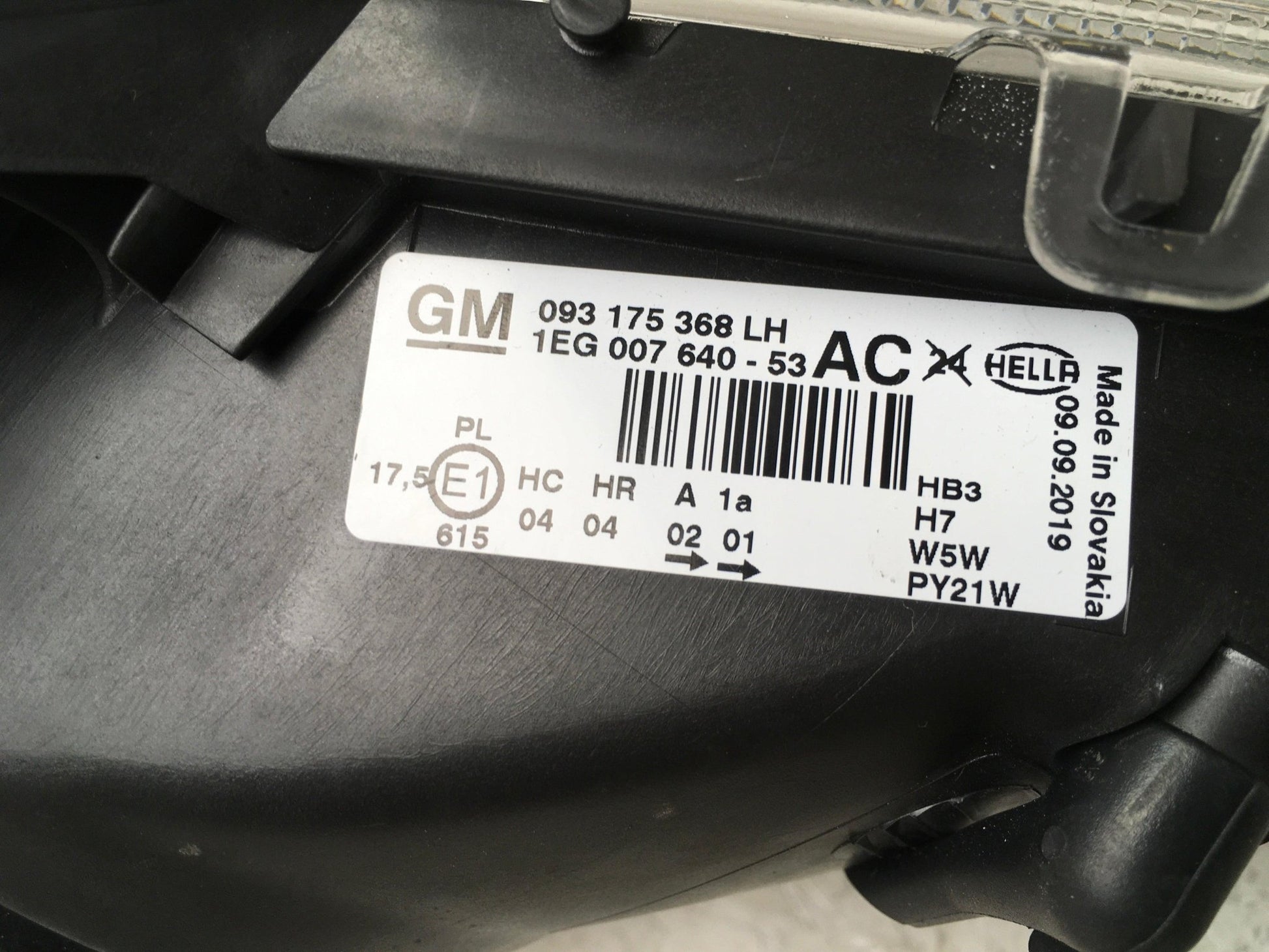 Faro izquierdo Opel Astra G - 093175368LH