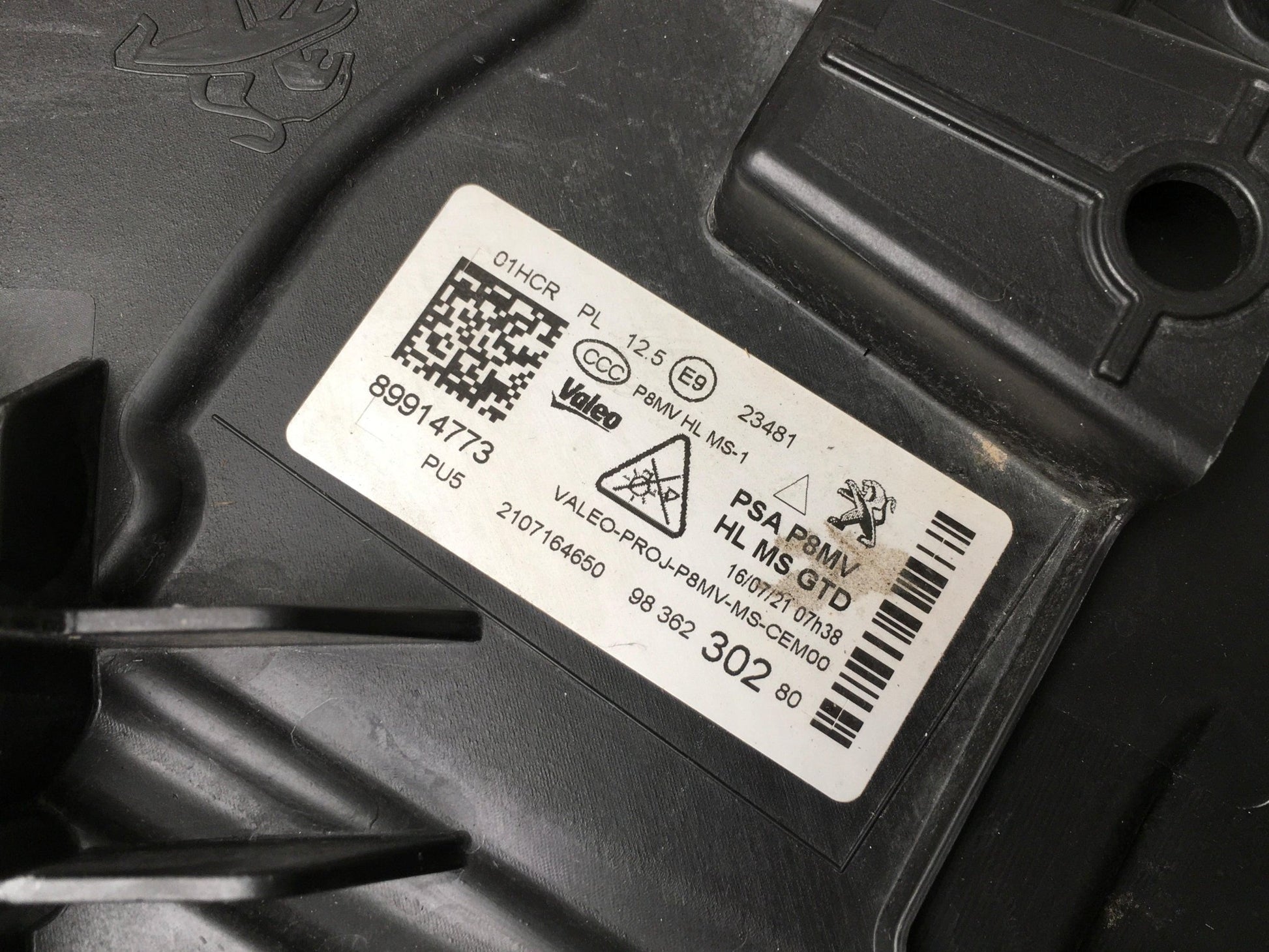 Faro izquierdo Peugeot 3008 II 5008 II Fase2 - 9836230280