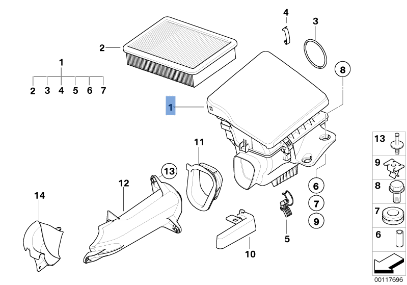 Filtro Aire BMW Z4 E85 / E86 - 13717514876