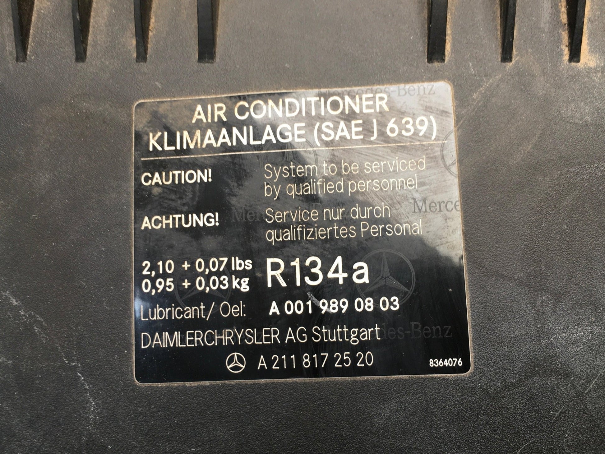 Filtro aire Mercedes E A2118172520 - A2118172520