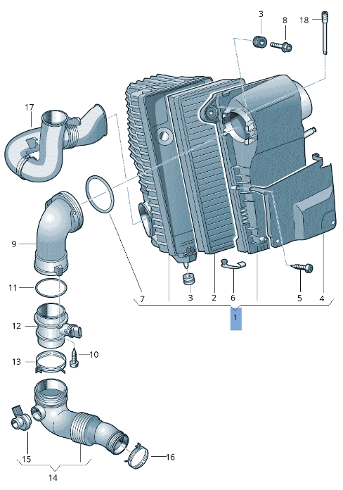 Filtro airea Porsche Cayenne 9PA - 7L0129620A