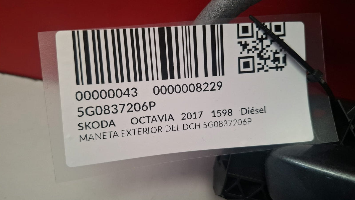 Maneta Exterior del DCH Skoda Octavia 2017 5G0837206P 5G0837206P