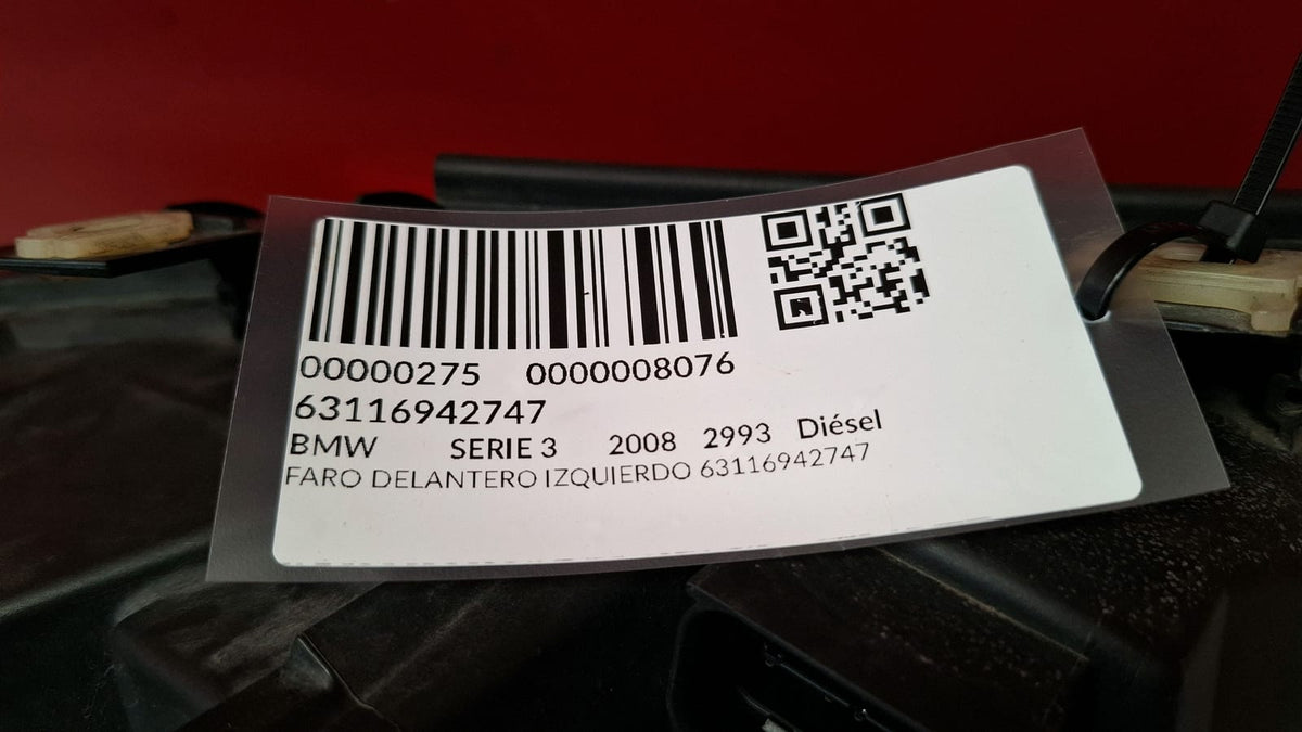 Faro Delantero Izquierdo Bmw Serie 3 2008 63116942747 63116942747