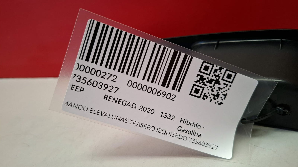 Mando Elevalunas Trasero Izquierdo Jeep Renegade 2020 735603927 Ref 6902 735603927