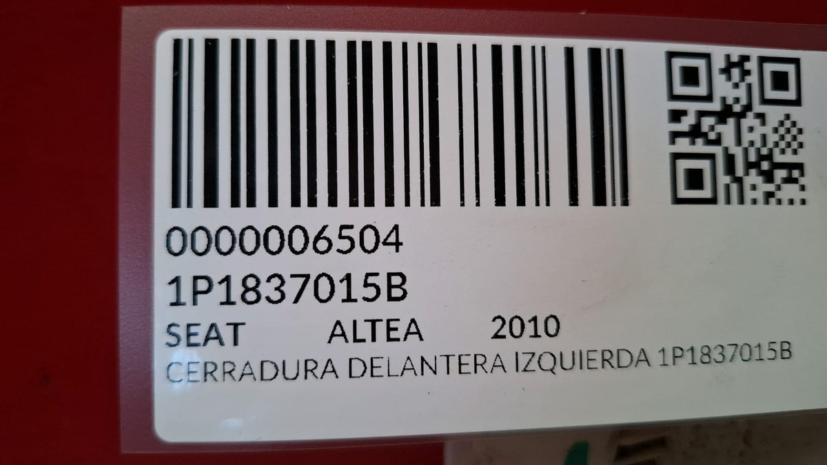 Cerradura Delantera Izquierda Seat Altea 2010 1P1837015B 1P1837015B