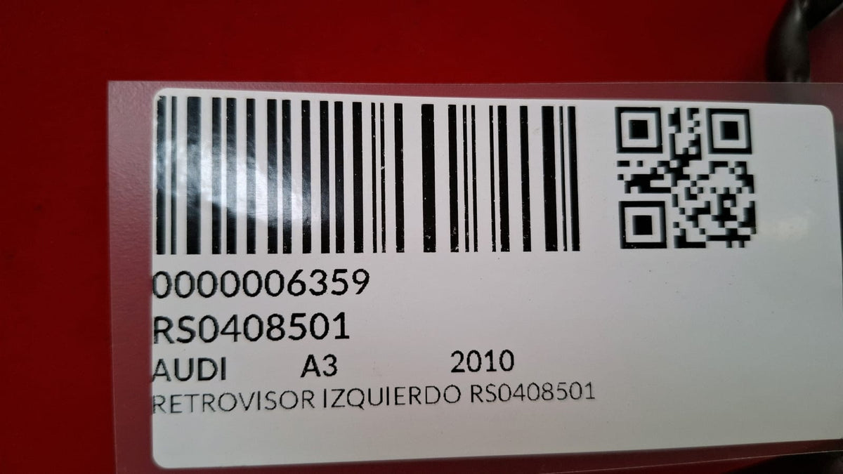 Retrovisor Izquierdo Audi A3 2010 RS0408501