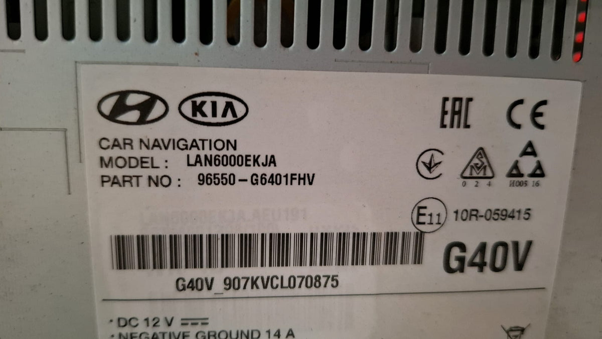 Pantalla Multifuncion Kia Stonic 2020 96550G6401FHV
