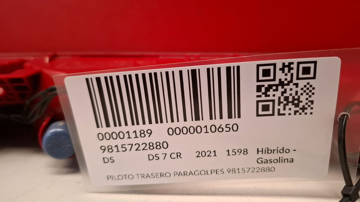 Piloto Trasero Paragolpes Ds Ds 7 Crossback 2021 9815722880