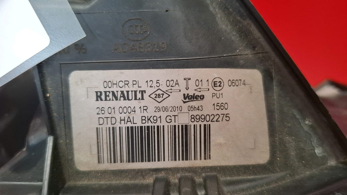 Faro Delantero Derecho Renault Laguna 2010 260100041R 260100041R