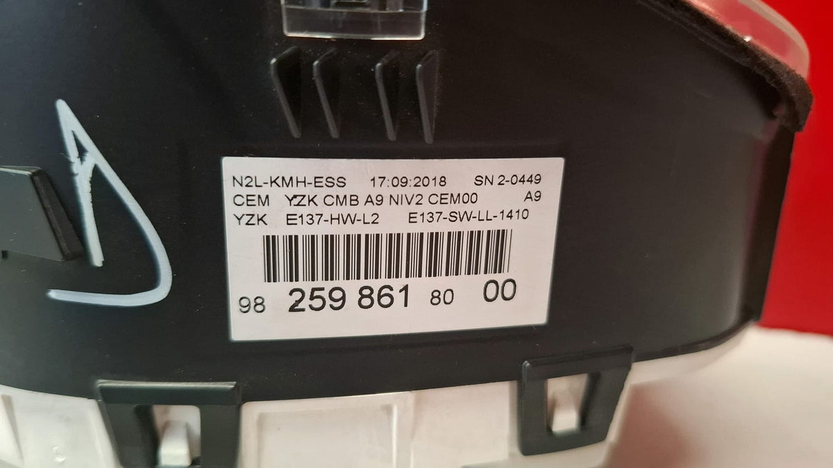Cuadro Instrumentos Peugeot 208 Vti 2014 9825986180 9825986180
