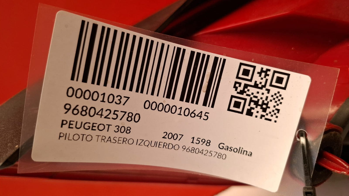 Piloto Trasero Izquierdo Peugeot 308 2007 9680425780 9680425780