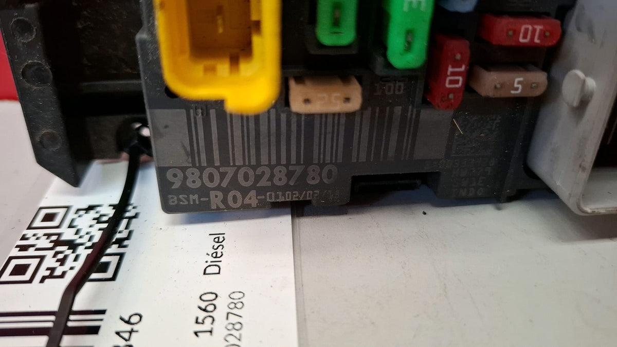 Caja Fusibles Bsm R04 Citroen Berlingo 2012 9807028780 9807028780