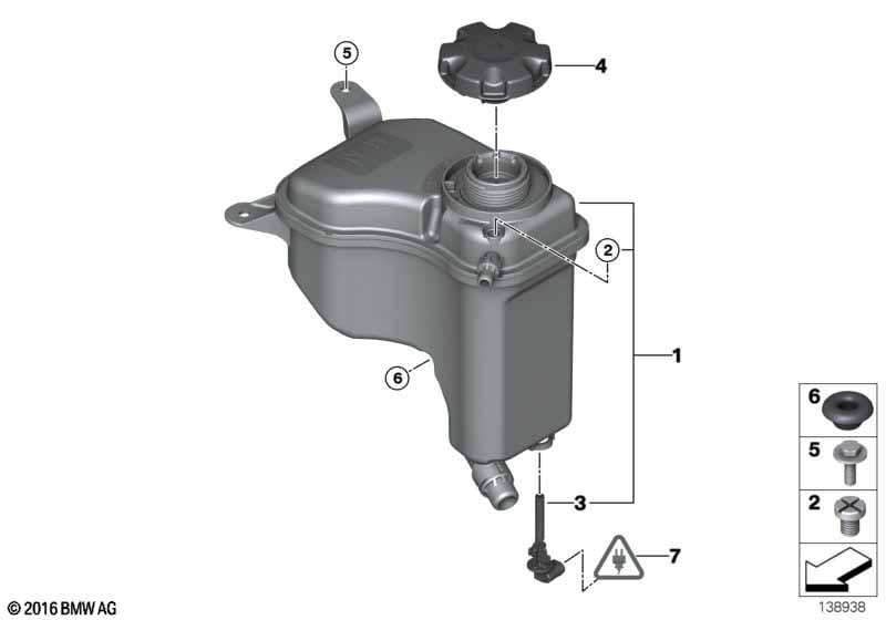 Vaso Expansion Bmw 116I 2006 17137567462