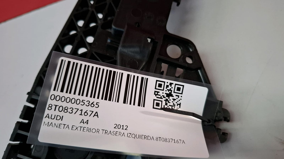 Maneta Exterior Trasera Izquierda Audi A4 2012 8T0837167A