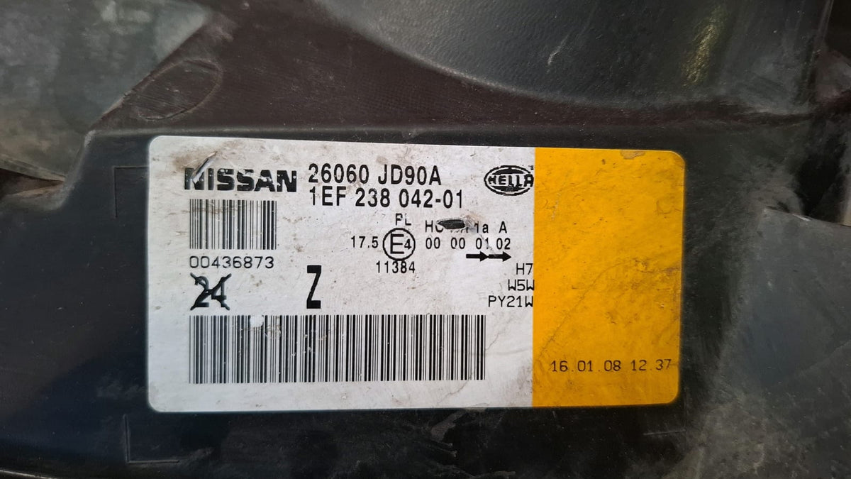 Faro Delantero Izquierdo Nissan Qashqai / QASHQAI+2 2010 1EF23804201