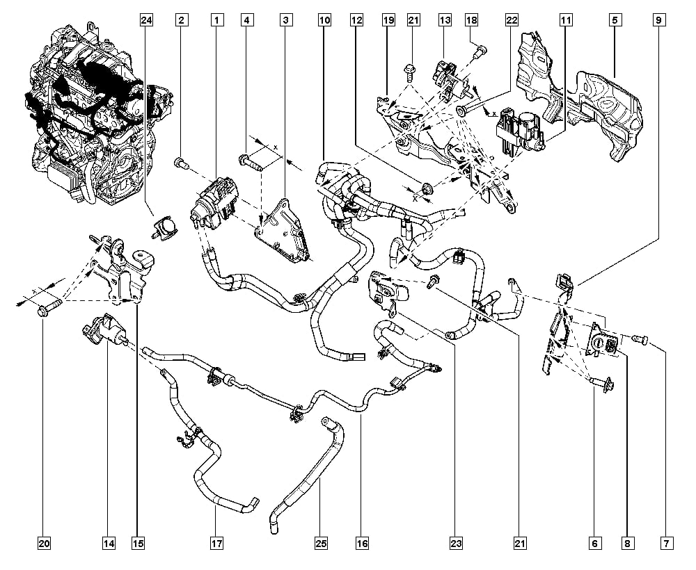 Soporte Electrovalvula Renault Grand Scénic 2017 149579453R