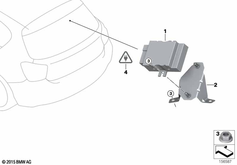 Centralita Bomba de Combustible Bmw Serie 3 2007 16147180426 16147180426