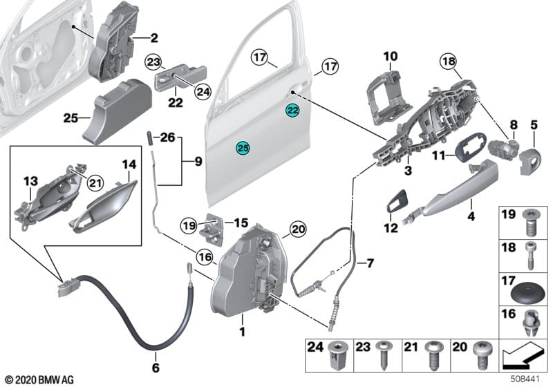 Cerradura Puerta Delantera Izquierda Bmw Serie 1 2012 7229461/51217202143 7229461/51217202143