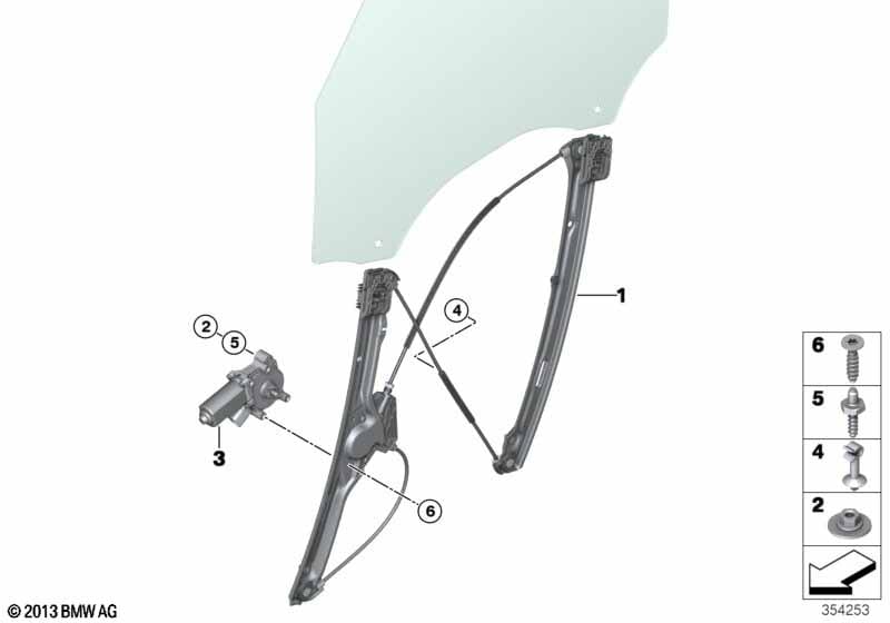 Elevalunas Delantero Izquierdo Bmw X5 2016 51337286483 51337286483