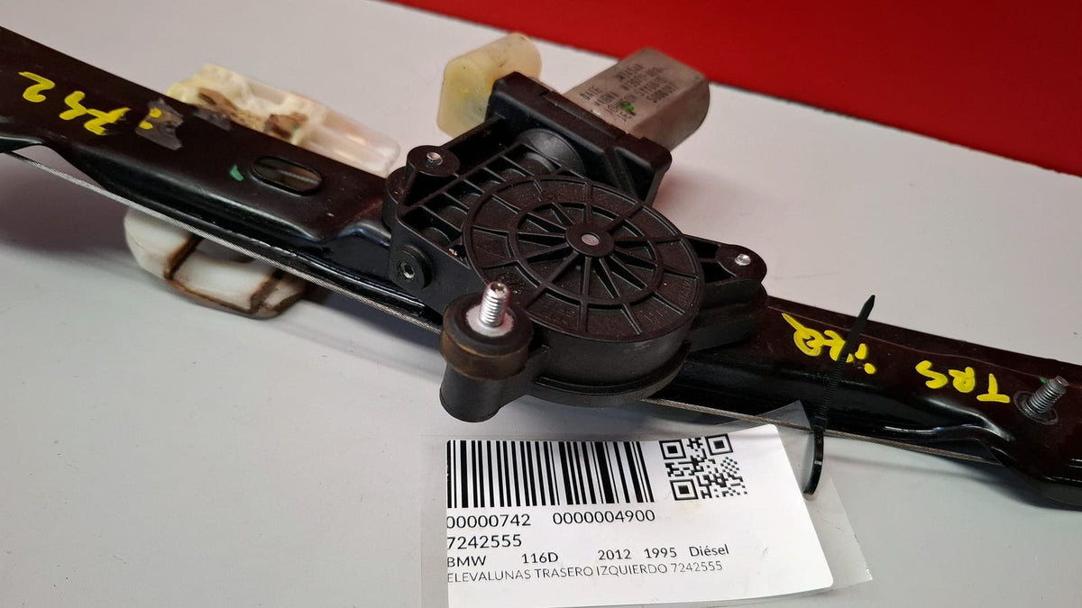 Elevalunas Trasero Izquierdo Bmw Serie 1 2012 7242555 7242555