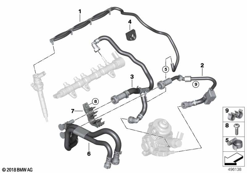 Tuberia Combustible 8593312 Bmw X3 2023 13538593312 13538593312