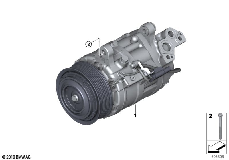 Compresor Aire Acondicionado 7948805 Bmw X3 2023 64527948805 64527948805