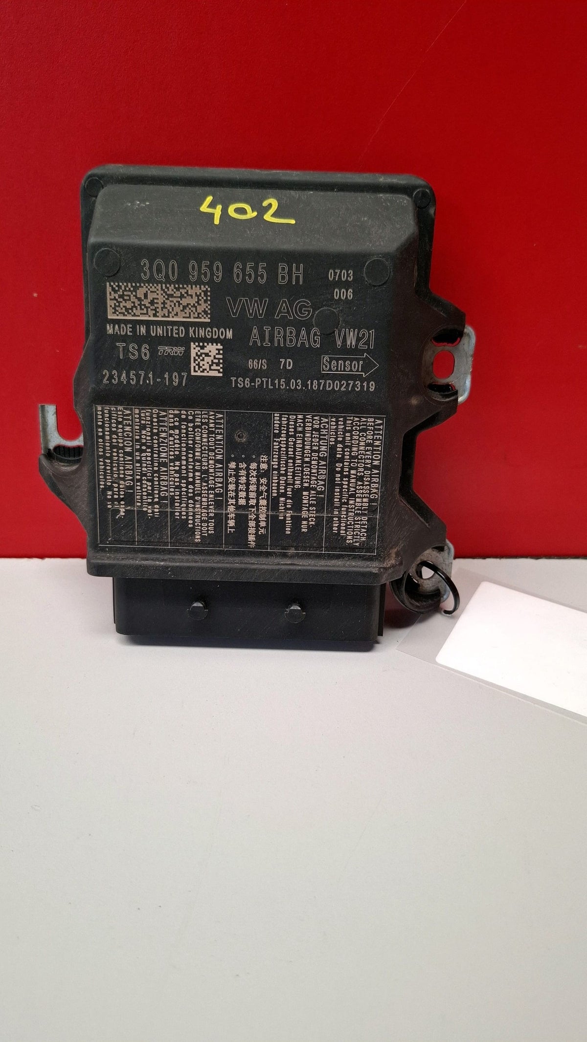 Unidad de Control para Airbag Seat Leon 2018 3Q0959655BH 3Q0959655BH