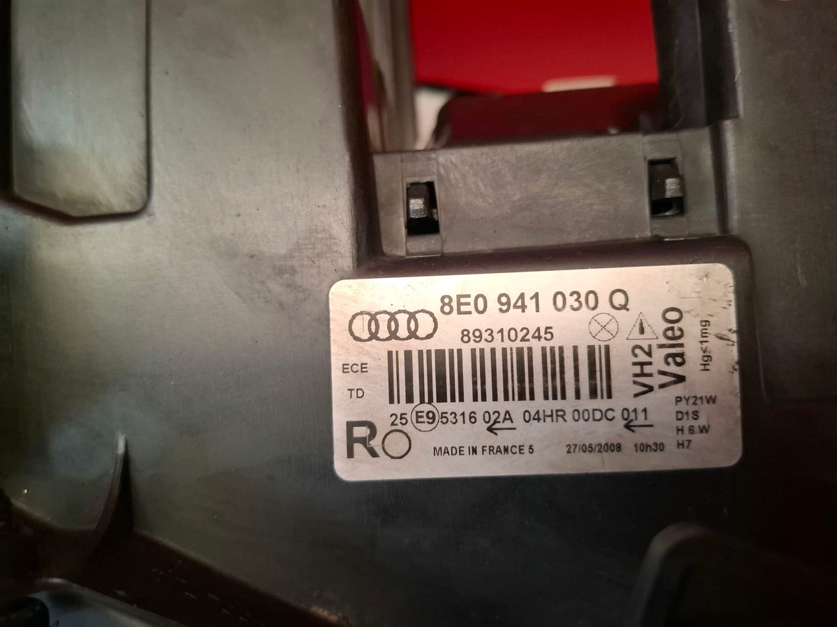 Faro Delantero Derecho Audi A4 2003 8E0941030Q