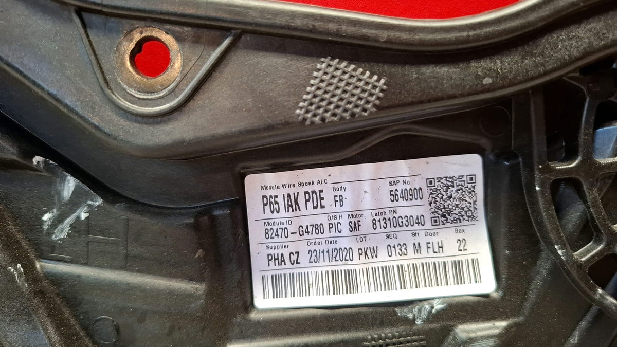 Elevalunas Delantero Izquierdo Hyundai I30 2021 82470G4780 82470G4780