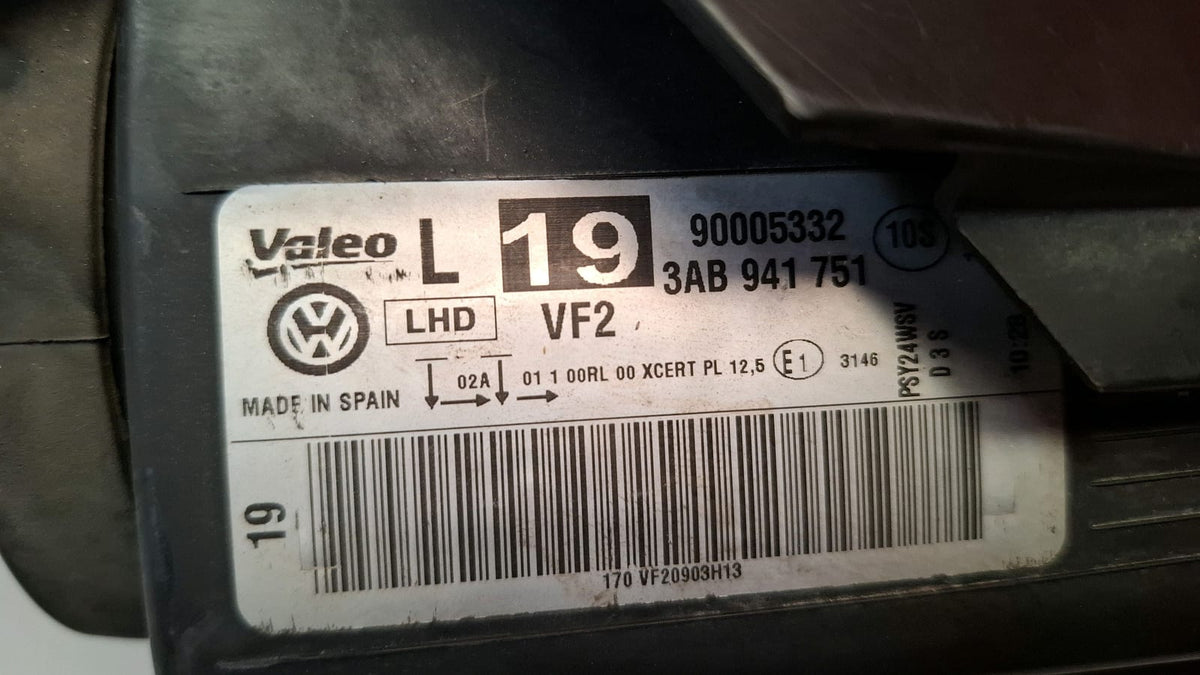 Faro Delantero Izquierdo Volkswagen Passat 2014 3AB941751 3AB941751
