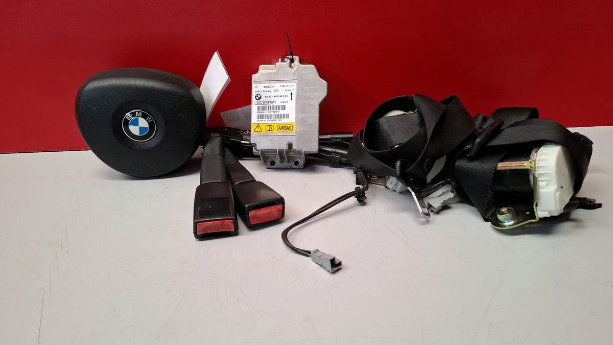 Kit Airbag Bmw Serie 3 Año 2005 Incluye: Airbag Conductor, Airbag Acompañante, Centralita Airbag, Cinturon Delantero Izquierdo, Cinturon Trasero Izquierdo, Cinturon Trasero Izquierdo, Cinturon Trasero KIT AIRBAG