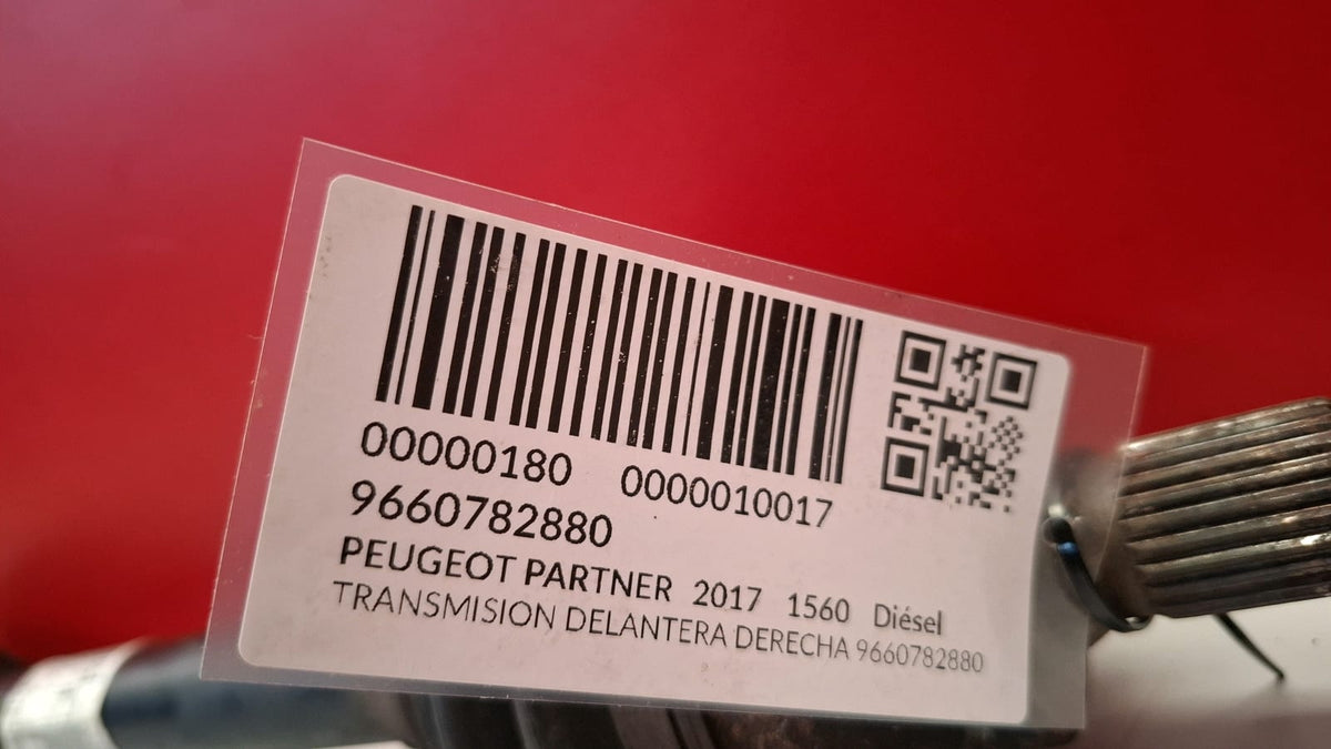 Transmision Delantera Derecha Peugeot Partner 2017 9660782880