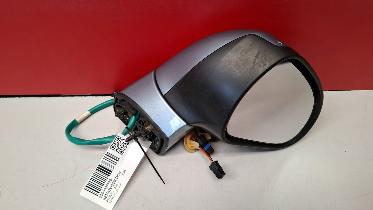Retrovisor Derecho Calefactable con 2 Conectores, Conector Principal 6 Pines y Segundo Conector 2 Pines Peugeot 308 Año 2009 Peugeot 308 2009 RETROVISOR DCH RETROVISOR DCH