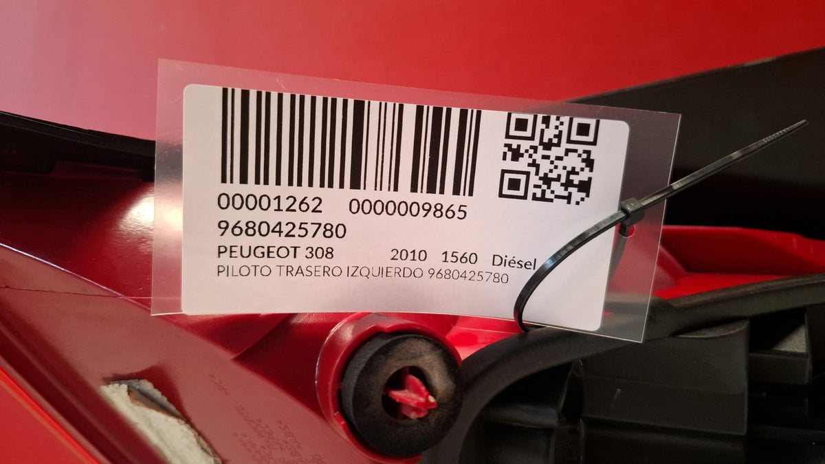 Piloto Trasero Izquierdo Peugeot 308 2010 9680425780 9680425780