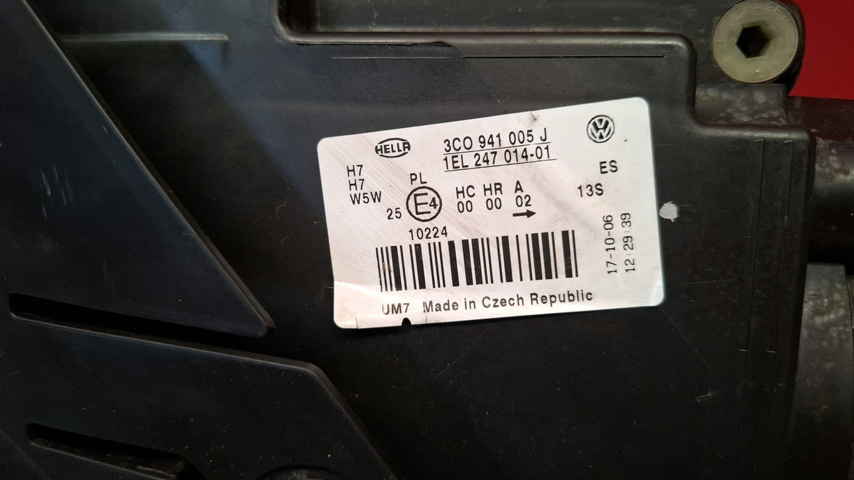 Faro Delantero Izquierdo Volkswagen Passat 2009 3C0941005J 3C0941005J