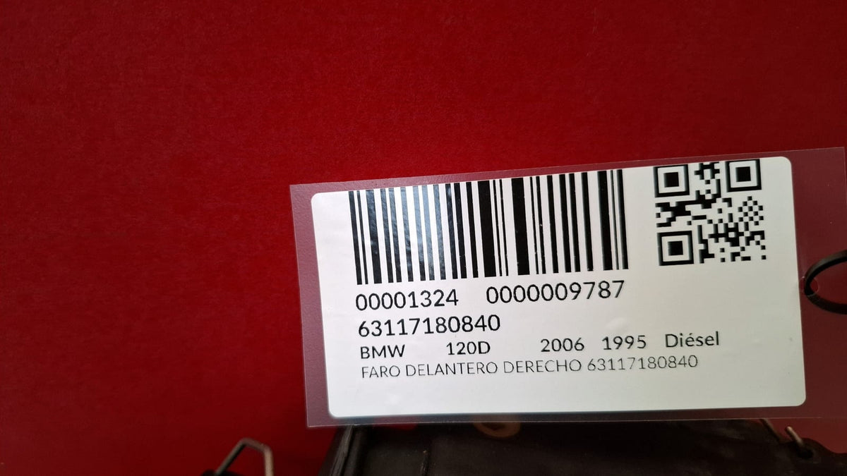 Faro Delantero Derecho Bmw Serie 1 2006 63117180840 63117180840