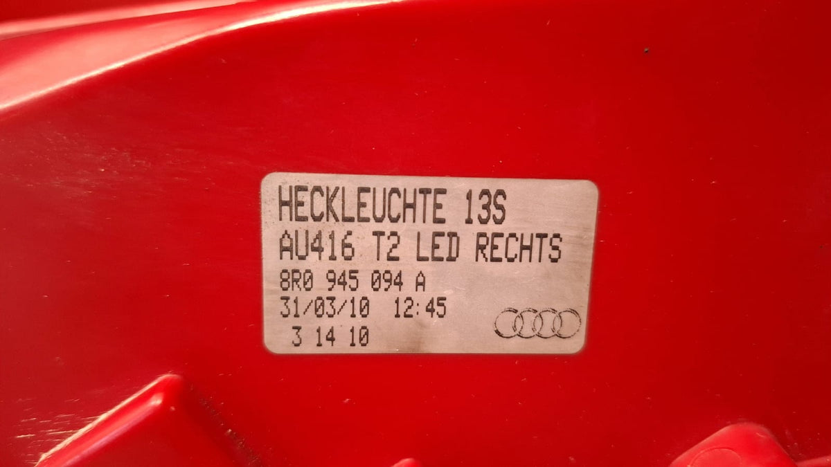 Piloto Trasero Derecho Audi Q5 2010 8R0945094A 8R0945094A