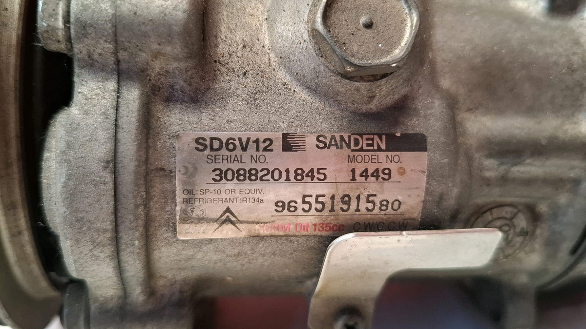 Compresor Aire Acondicionado Peugeot 307 2002 9655191580 9655191580