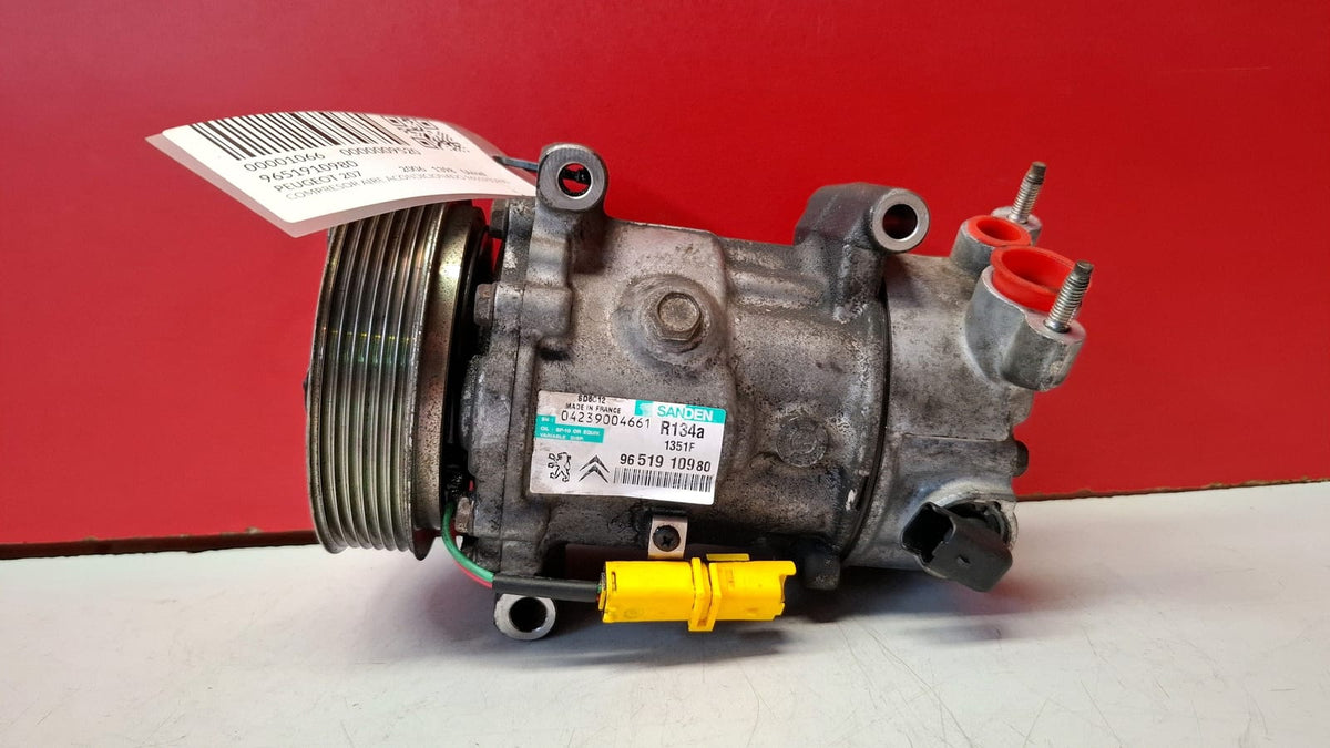 Compresor Aire Acondicionado Peugeot 207 2006 9651910980