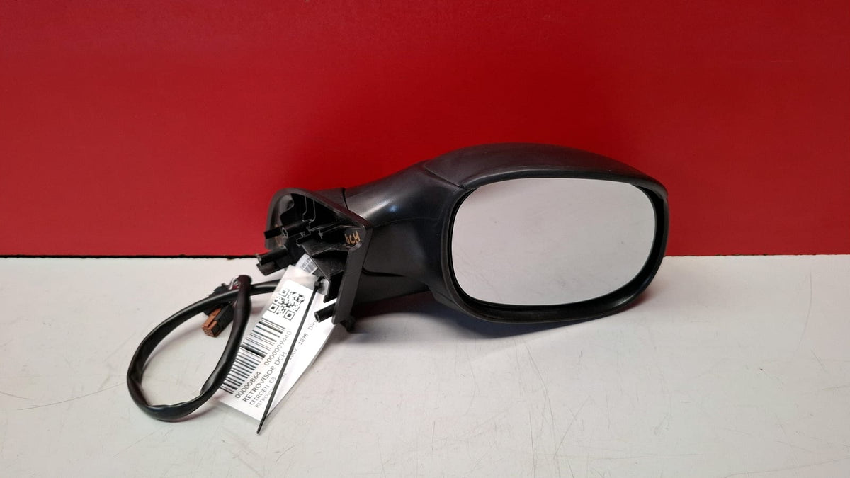 Retrovisor Derecho con 2 Conectores, Conector Negro 5 Pines, Conector Marron 2 Pines Citroen C3 Año 2007 Citroen C3 2007 RETROVISOR DCH RETROVISOR DCH