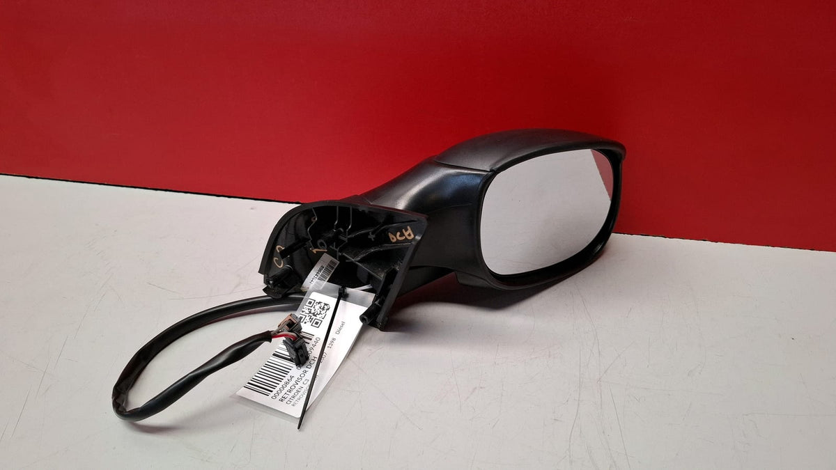 Retrovisor Derecho con 2 Conectores, Conector Negro 5 Pines, Conector Marron 2 Pines Citroen C3 Año 2007 Citroen C3 2007 RETROVISOR DCH RETROVISOR DCH