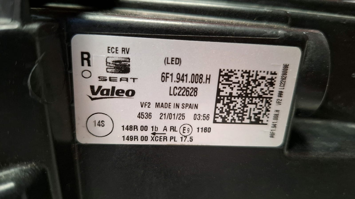 Faro Delantero Derecho Seat Ibiza 2025 6F1941008 6F1941008