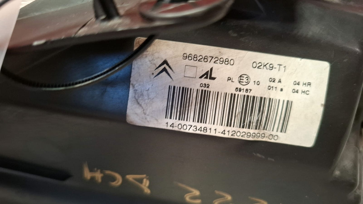 Faro Delantero Derecho Citroen C3 2009 9682672980