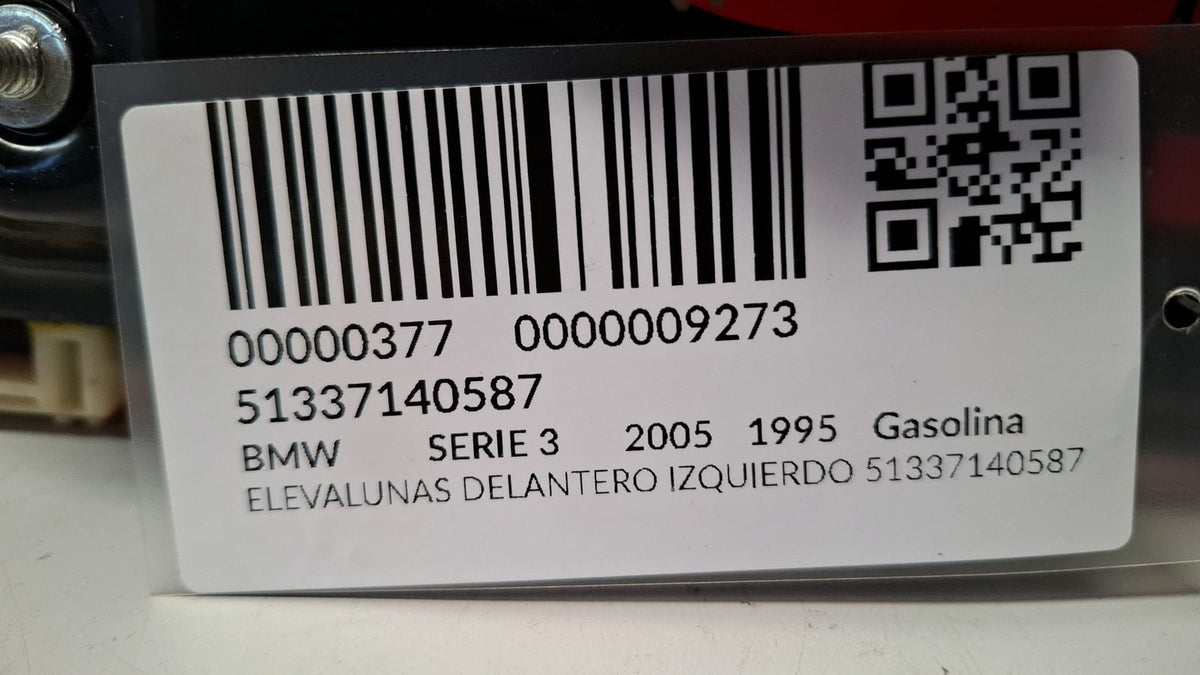 Elevalunas Delantero Izquierdo Bmw Serie 3 2005 51337140587