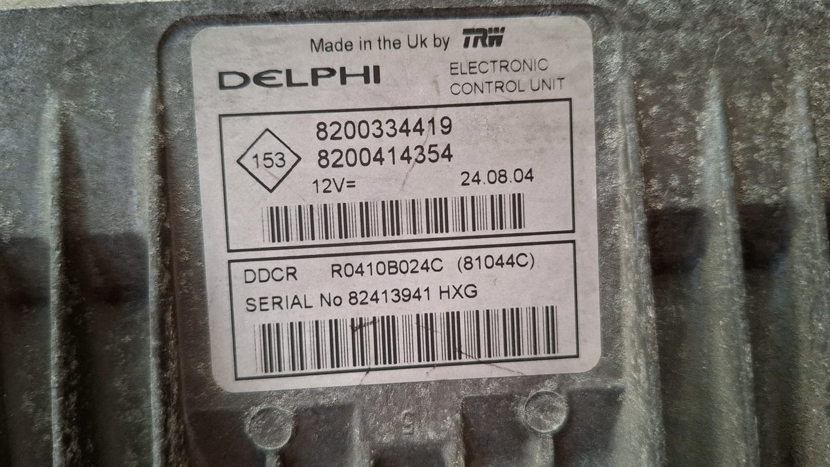 Centralita Motor ECU Renault Megane 2004 8200334419